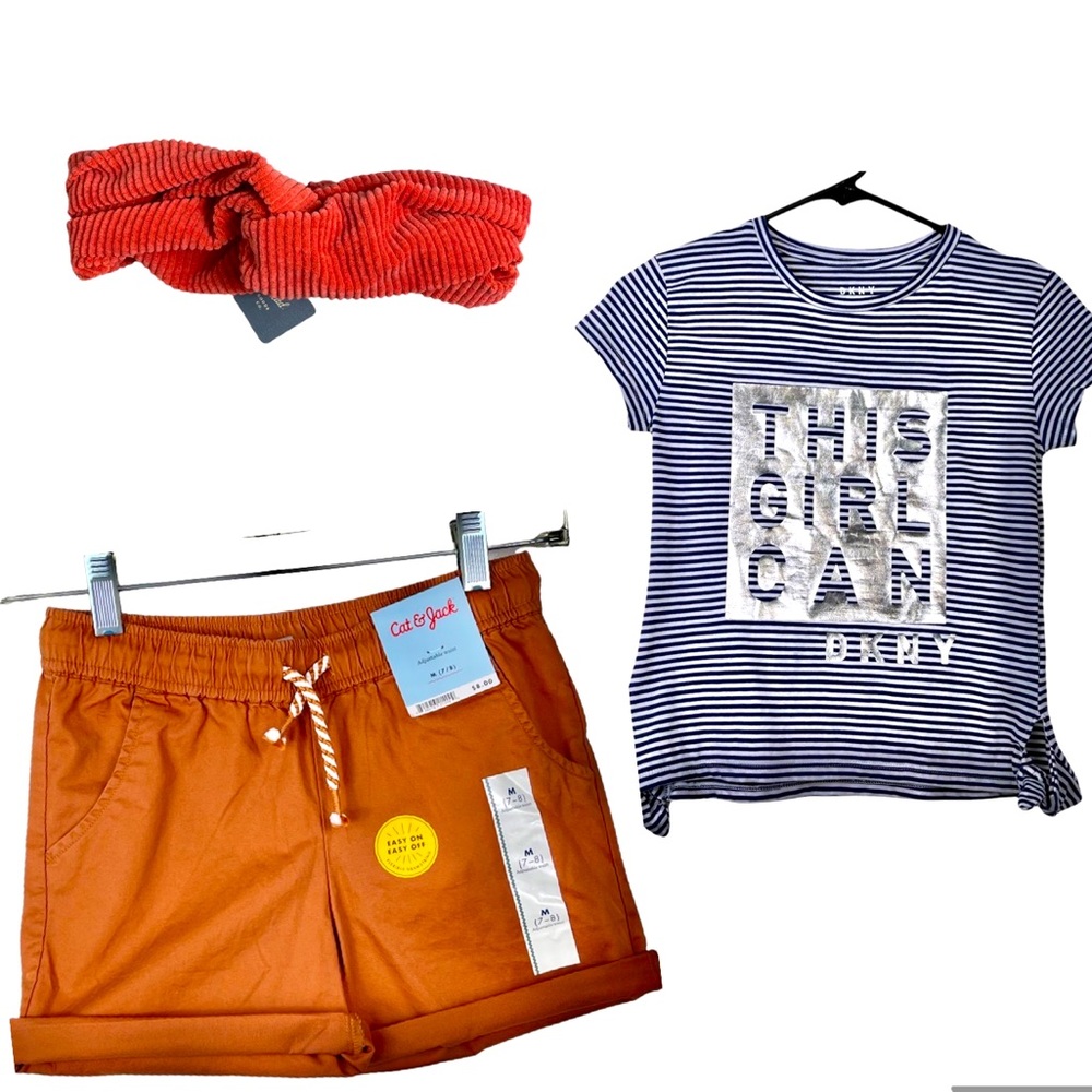 Girls Bundle -Top, Shorts and Head-wrap